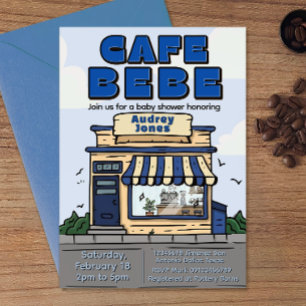 Convites Cafe Bebe - Chá de Bebê Tema Café