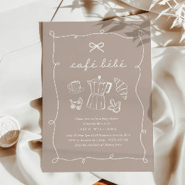 Convites Café Bebe Home Coffee Baby Shower Latte