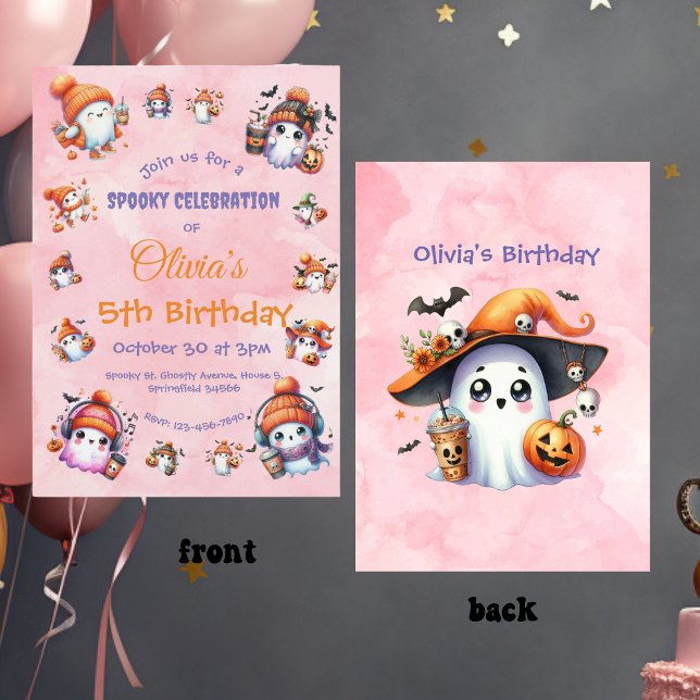 Convites Café Bonito, Lover Ghost Convide para Crianças Ani (Criador carregado)