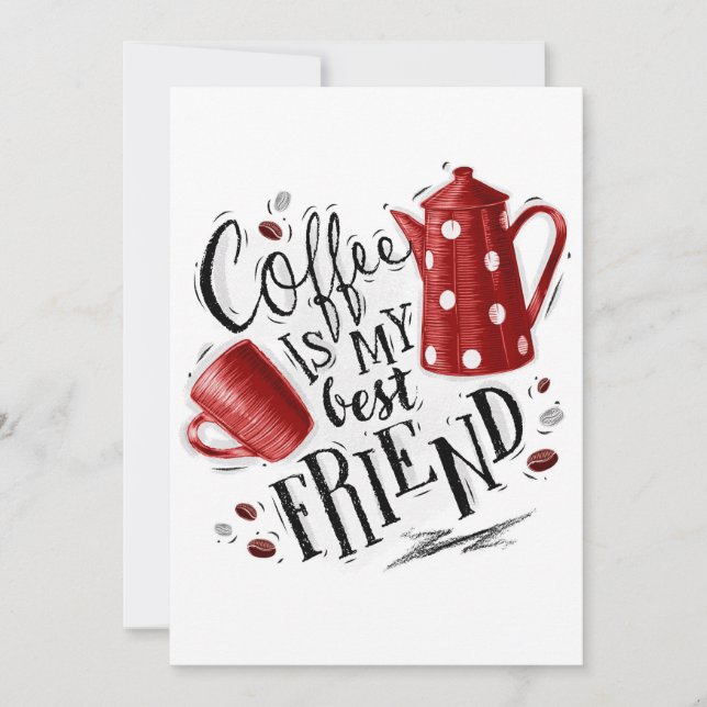 Convites Café Com Sobremesa É Meu Melhor Amigo (Frente)