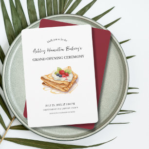 Convites Cafe Crepes Grand Open