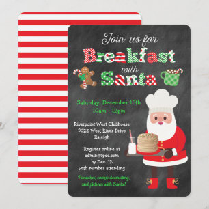 Convites Café Da Manhã Com Estilo De Chalkboard De Papais n