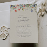 Café da Manhã de Casamento de Flor Selvagem Radian