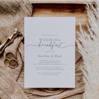 Café da Manhã de Casamento Minimalista Simples Cin