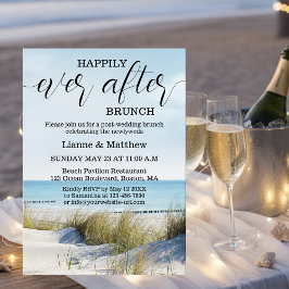 Convites Café da Manhã de Casamento na Praia e Dunas Modern