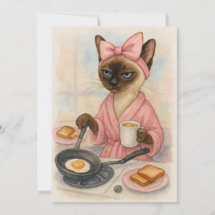 Convites Café da manhã de cozinhar de gato delicioso!