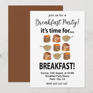 Convites Café da Manhã Está na Hora do Café da Manhã