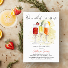 Café da Manhã & Mimosas Chá de Noiva de Coquetel