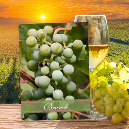 Convites Café da Manhã Pós-Casamento no Vinhedo de Uvas Ver