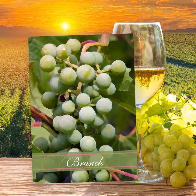 Convites Café da Manhã Pós-Casamento no Vinhedo de Uvas Ver (Criador carregado)