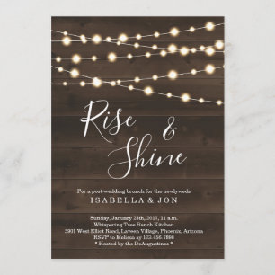 Convites Café da Manhã Pós-Casamento Rústico na Manhã Segui