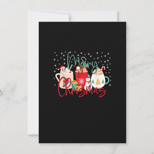 Convites Café De Natal Engraçado Para Mulheres Doces De Inv (Frente)