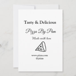 Convites Café de pizza desagradável feito com amor adicione
