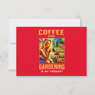 Convites Café e jardinagem é minha terapia