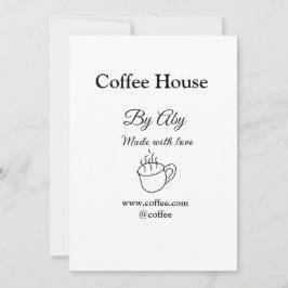 Convites Café feito com amor adicionar texto site social