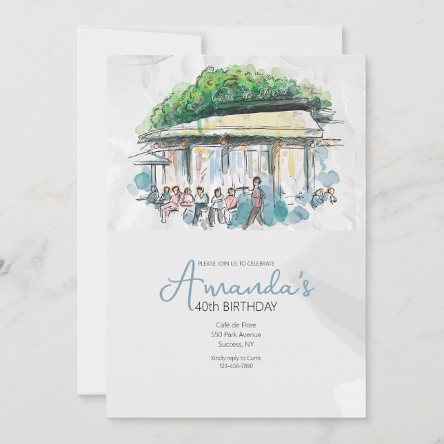 Convites Café Francês (Frente)