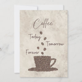 Convites Café Hoje Amanhã Para Sempre