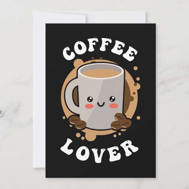 Convites Café Lover Café Cappucccino Lover (Frente)