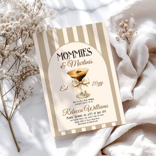 Convites Café Mommies e Chá de fraldas Martini Espresso