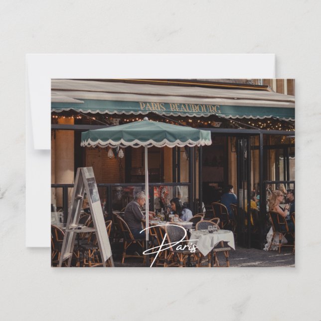 Convites Café Paris (Paris) (Frente)