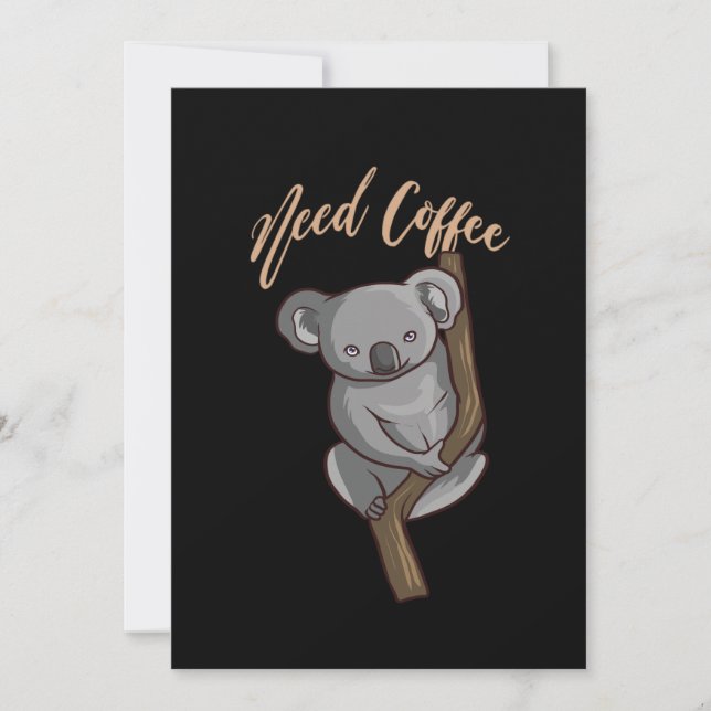 Convites Café - Preciso de Café (Frente)