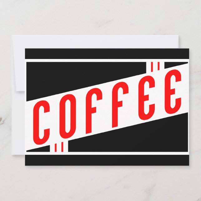 Convites café retrô (Frente)