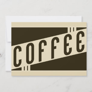 Convites café retrô