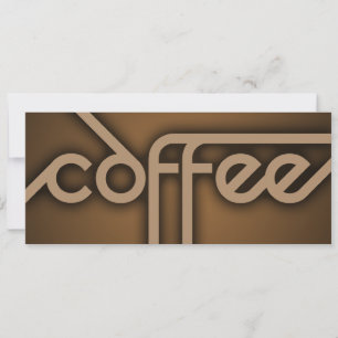 Convites CAFÉ sombra (personalizável por cor)