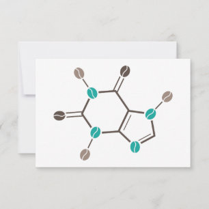 Convites cafeína molecular de café