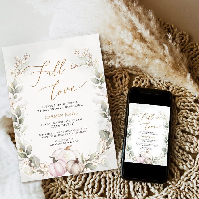 Convites Cai no Chá de panela de amor, Abóbora (Criador carregado)