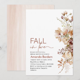 Convites Cair em Flores de Amor chá de panela de Aquarela