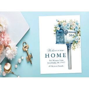 Convites Caixa de Correio Floral Nova Casa que Mudamos