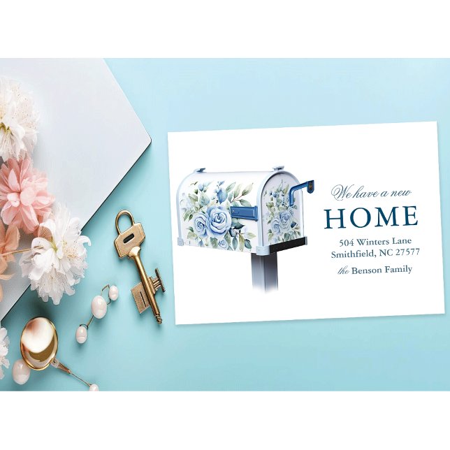 Convites Caixa de Correio Floral Nova Casa que Mudamos (Criador carregado)