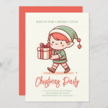 caixa de presentes de natal de elf fofo