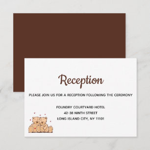 Convites Caixa de Recepção de Casamento Marrom