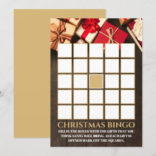 Convites Caixa do Presente Russo, Bingo da Festa de Natal