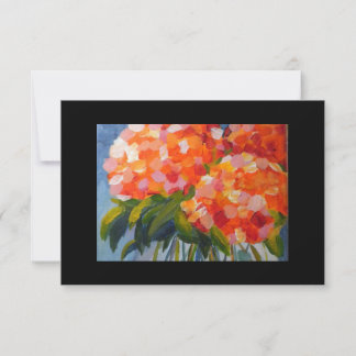Convites Calah's Hydrangea Flowers 3,5 x 5 Notecard