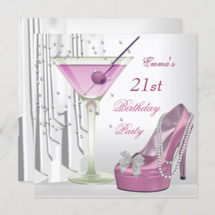 Convites Calçado branco rosa-branco da Martini cor-de-rosa