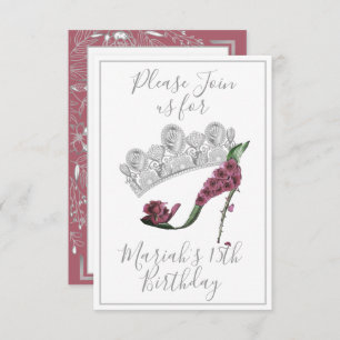 Convites Calçado de Altura Alta da Fada Floral