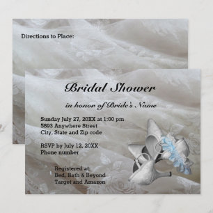 Convites Calçados, Cinturão de Garter e Chá de panela de