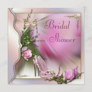 Convites Calçados de moda Chá de panela de borboleta