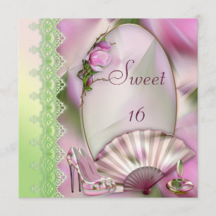 Convites Calçados De Moda Glamorosa, Magnolia & Fan Sweet 