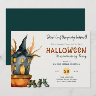 Convites Calçados de plantas de hortelã do Halloween