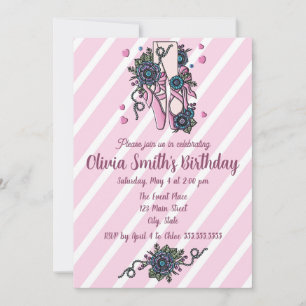 Convites Calçados do balé