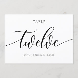 Convites Cálculo dos Números de Tabelas de Casamento Mode