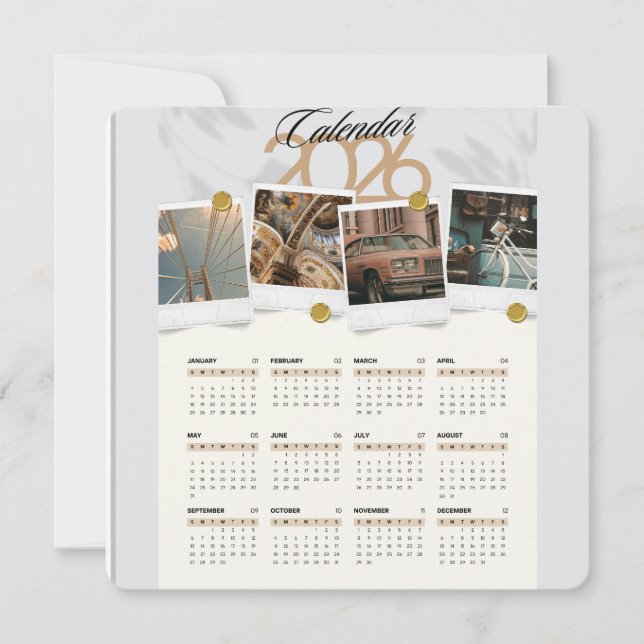 Convites Calendário 2026 (Frente)