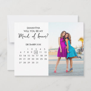 Convites Calendário Chic Personalizado Proposta de Dama de