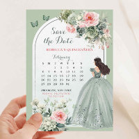 Calendário de Filial Verde Cor-de-Rosa e Faixa Sal