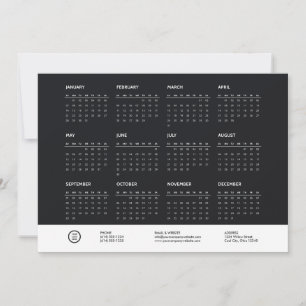 Convites Calendário de lançamento da empresa de logotipos p