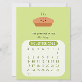 Convites Calendário Mensal de Motivação de Novembro de 2025